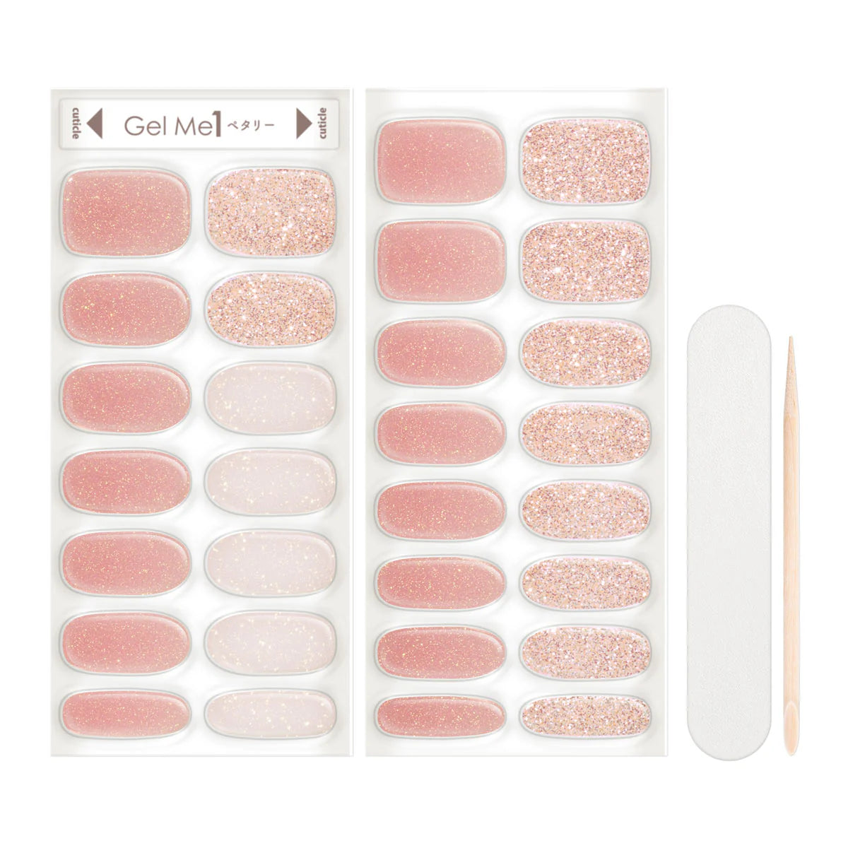 Gel Me1 Japan|12. Pixie Dust|指甲貼|Semi Cured Gel