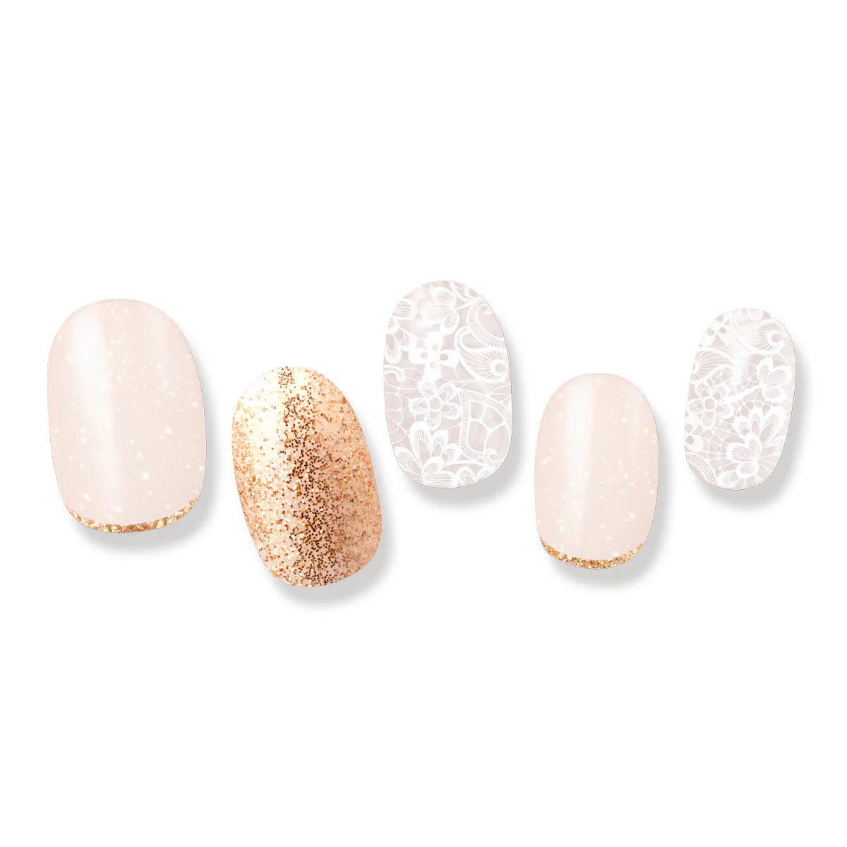 Gel Me1 Japan|13. Bouquet Blanche|指甲貼|Semi Cured Gel