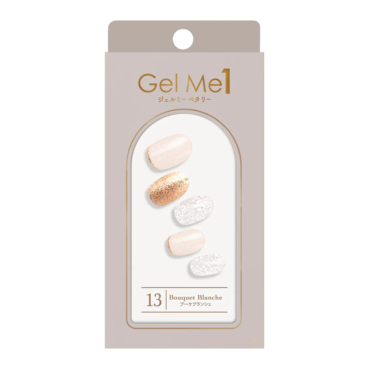 Gel Me1 Japan|13. Bouquet Blanche|指甲貼|Semi Cured Gel