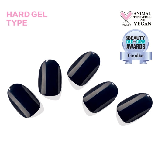 Extreme Black(I)|指甲貼|Hard Gel |Edgeu