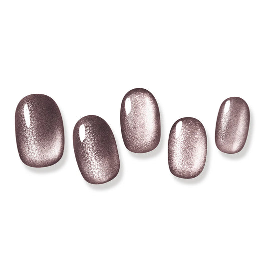 Gel Me1 Japan|18. Noir Black |黑色貓眼指甲貼|指甲貼|Semi Cured Gel