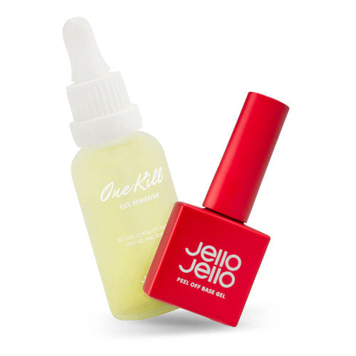 Jello Jello Peel Off Base Gel & One Kill Remover Set | Damage-Free Gel Removal