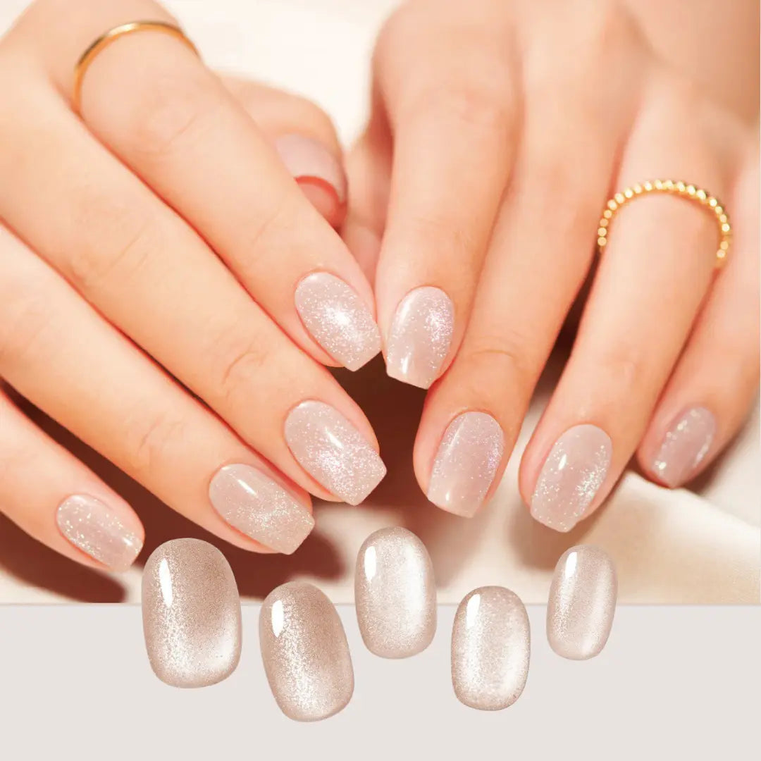 Gel Me1 Japan|15. Cashmere Taupe|Mocha啡貓眼GEL甲|指甲貼|Semi Cured Gel