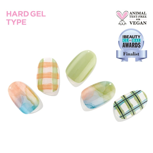 Artistic Check |指甲貼|Hard Gel |Edgeu