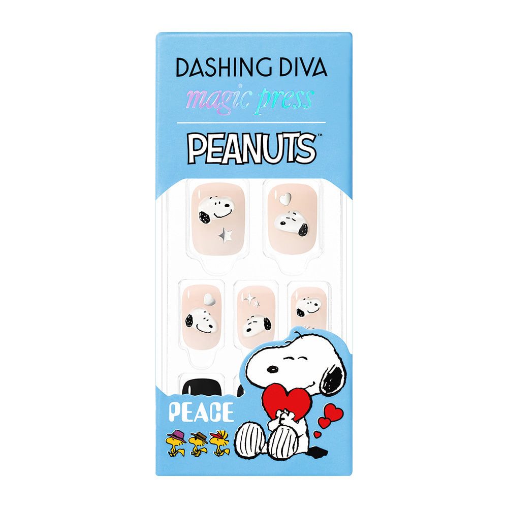Dashing Diva Magic Press- Bubbly Snoopy (Regular Round) | 穿戴甲| Press On Nail