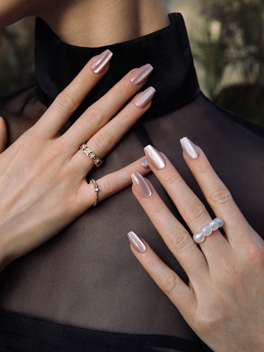 水光貓眼日系穿戴甲