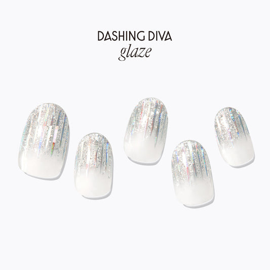 Dazzling Silver|指甲貼|Semi Cured Gel |Dashing Diva