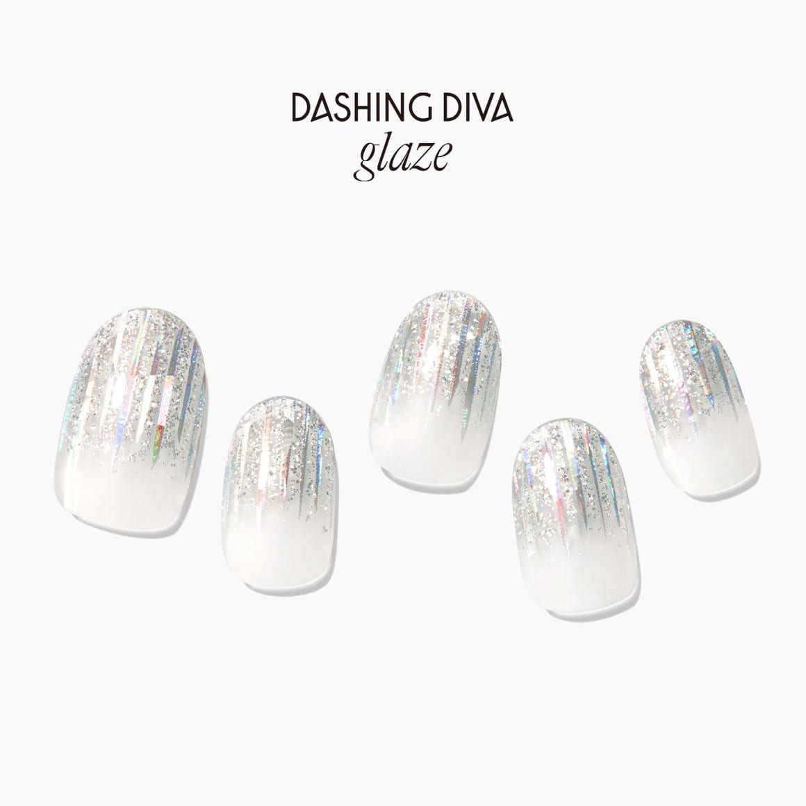 Dazzling Silver|指甲貼|Semi Cured Gel |Dashing Diva