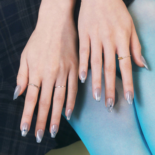 藍色貓眼穿戴甲