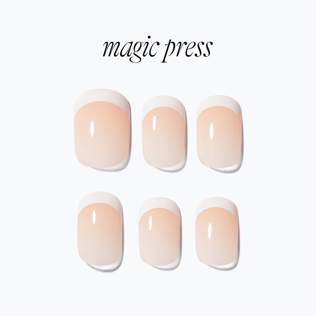 Dashing Diva Magic Press- Essential French (Regular Round) | 穿戴甲| Press On Nail