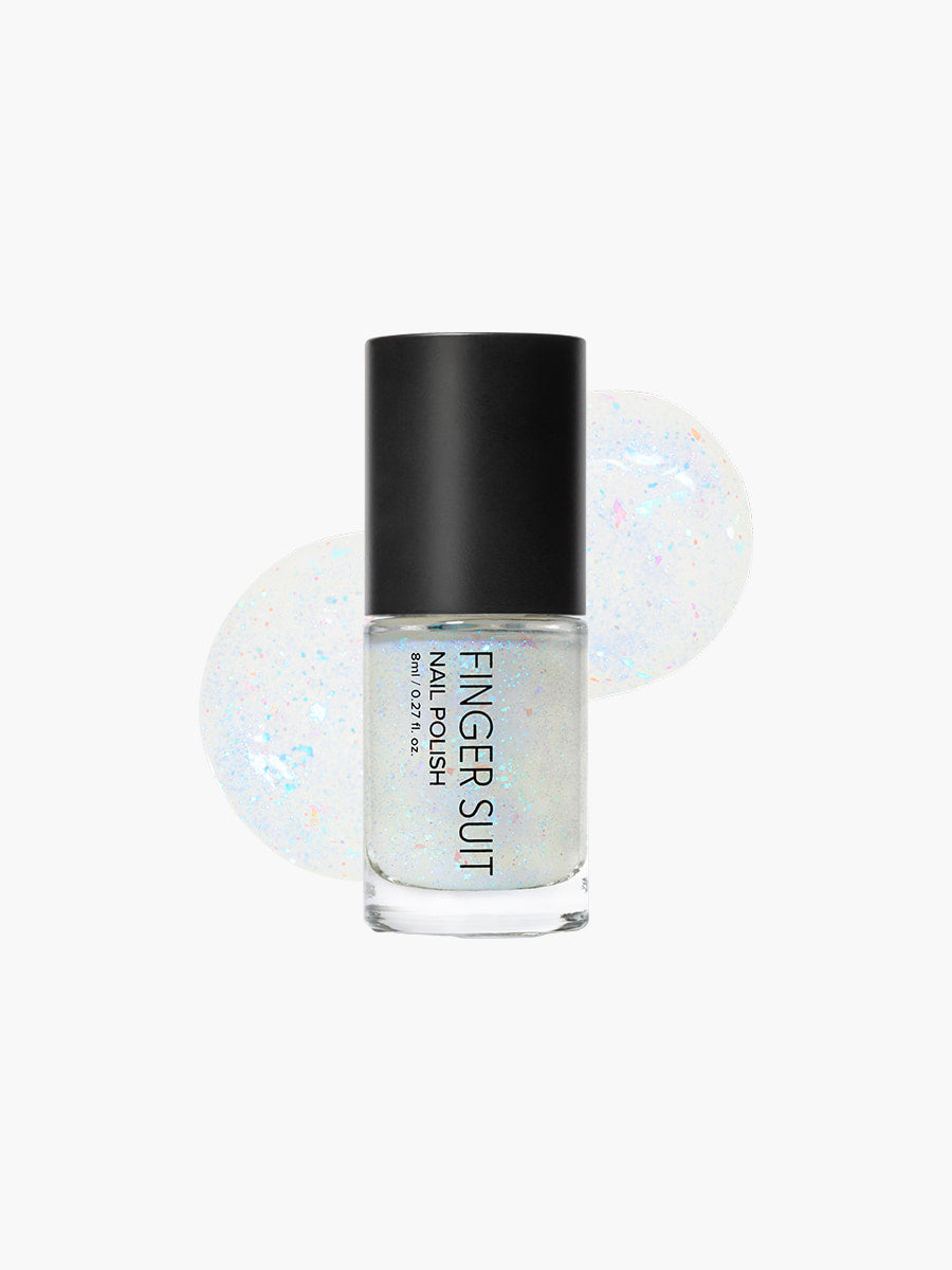 Finger Suit | Fairy Flake | 指甲油 | Glitter Nail Polish|夢幻雪光指甲油 | 藍光片閃