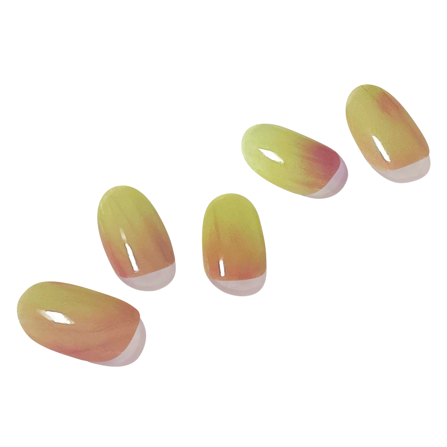 Nail stickers that harden with UV light