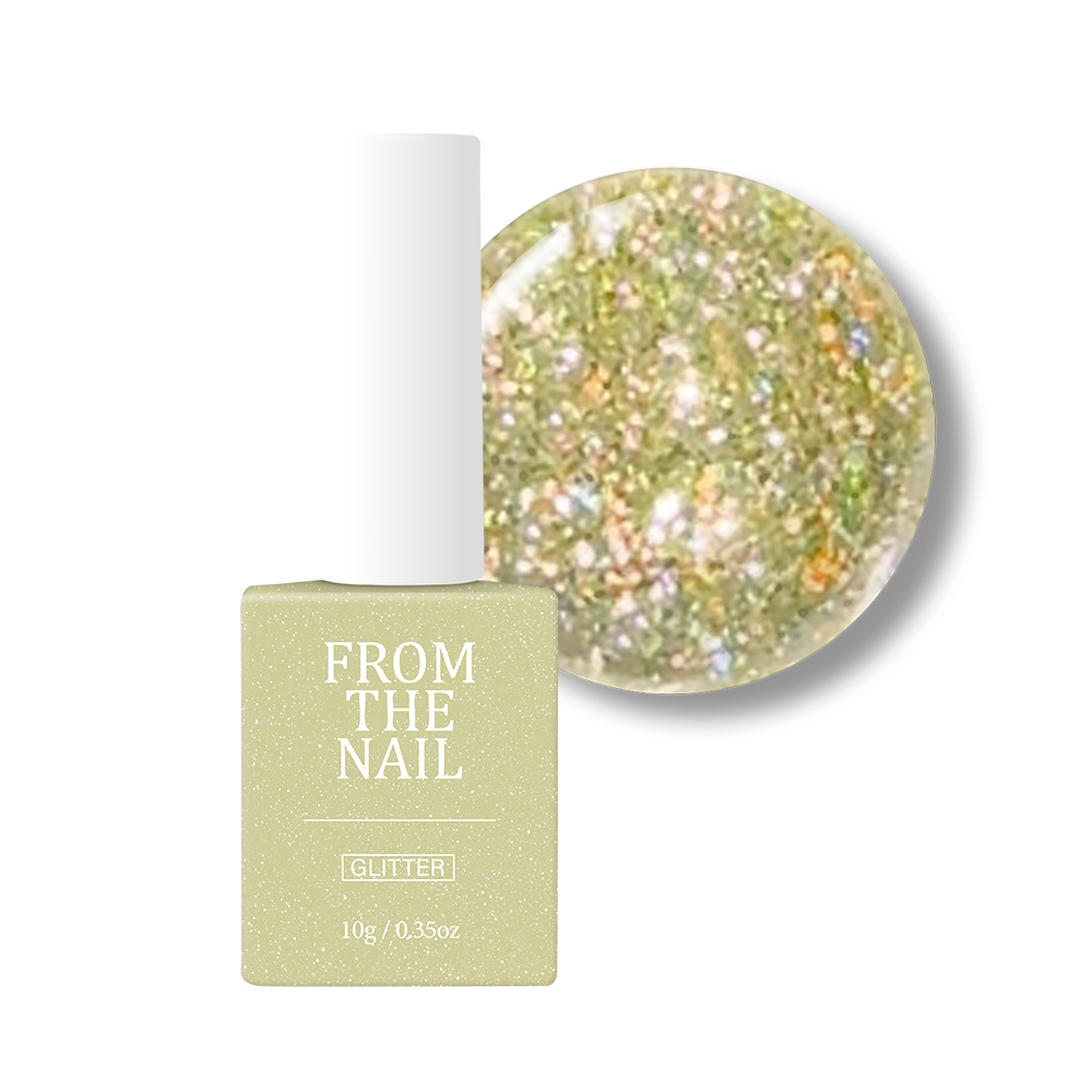 Green Glitter Gel Nail Polish