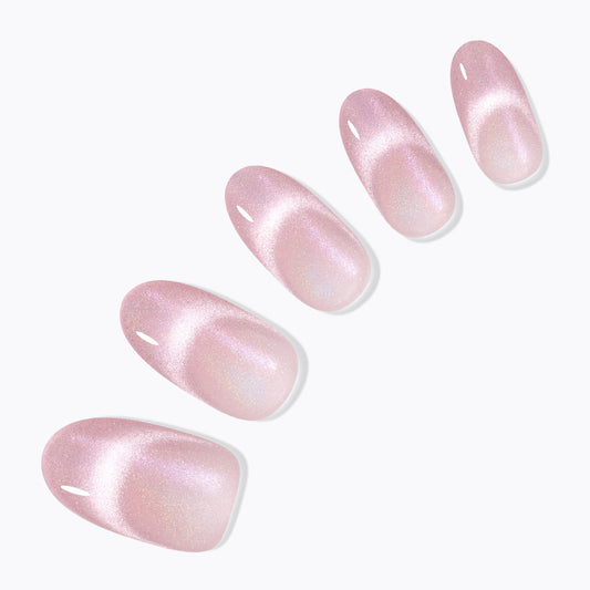 粉紅貓眼穿戴甲