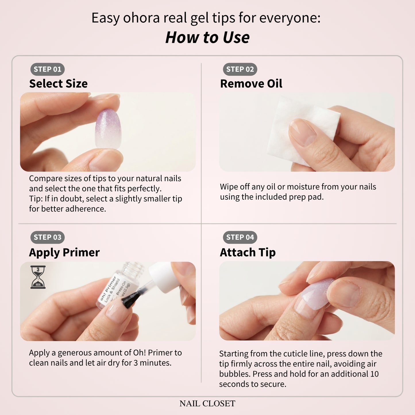 how to use ohora gel nail tips
