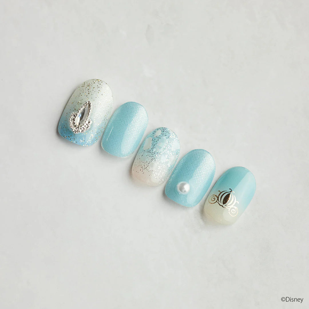 Ohora Japan Disney|N Cinderella's Sparkle | 灰姑娘指甲貼|玻璃鞋|指甲貼|Semi Cured Gel