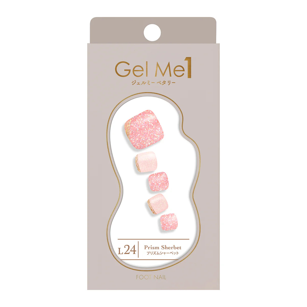 Gel Me1 Japan|L24 Prism Sherbet|腳甲貼|Semi Cured Gel