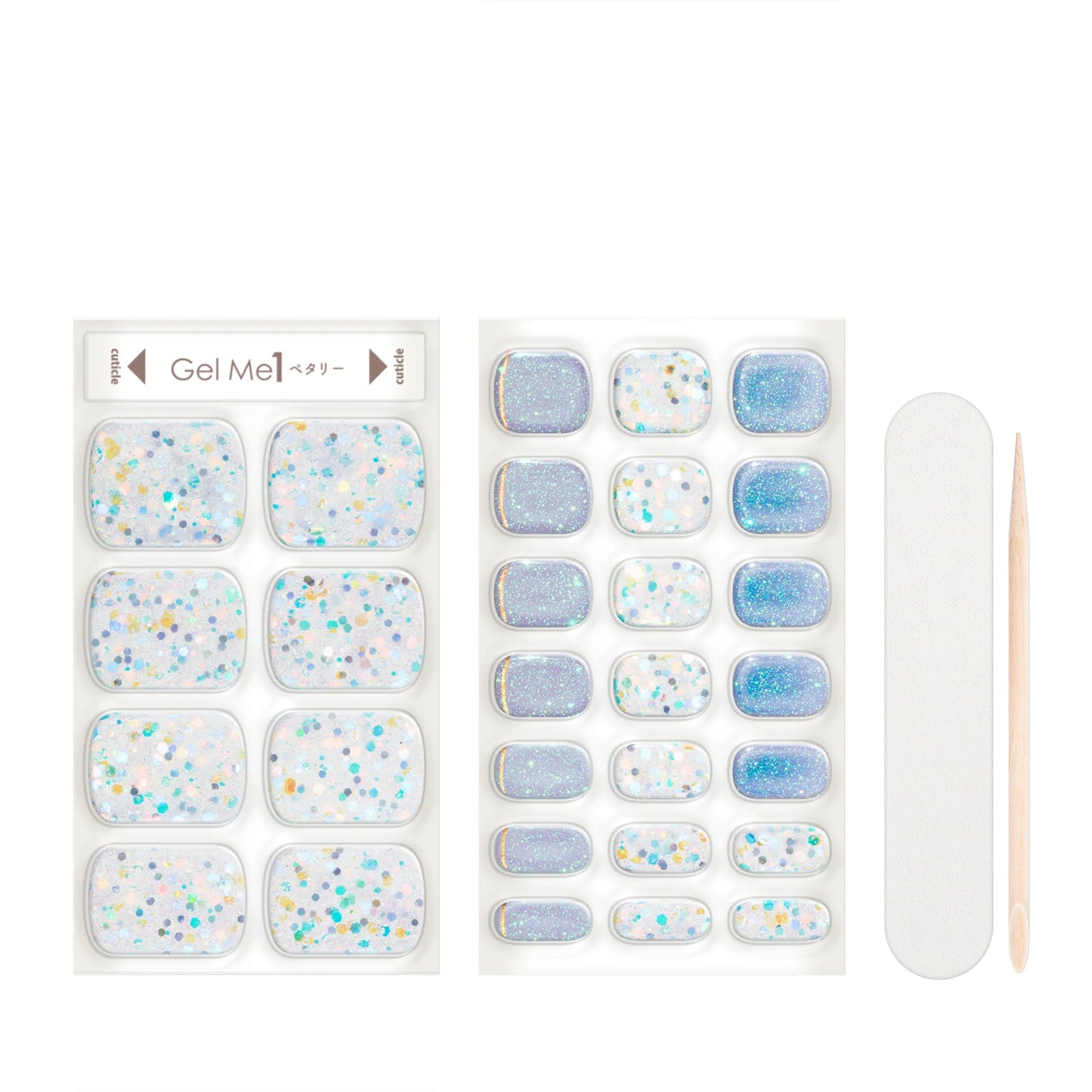 Gel Me1 Japan|L25 Popping Bubble|腳甲貼|Semi Cured Gel