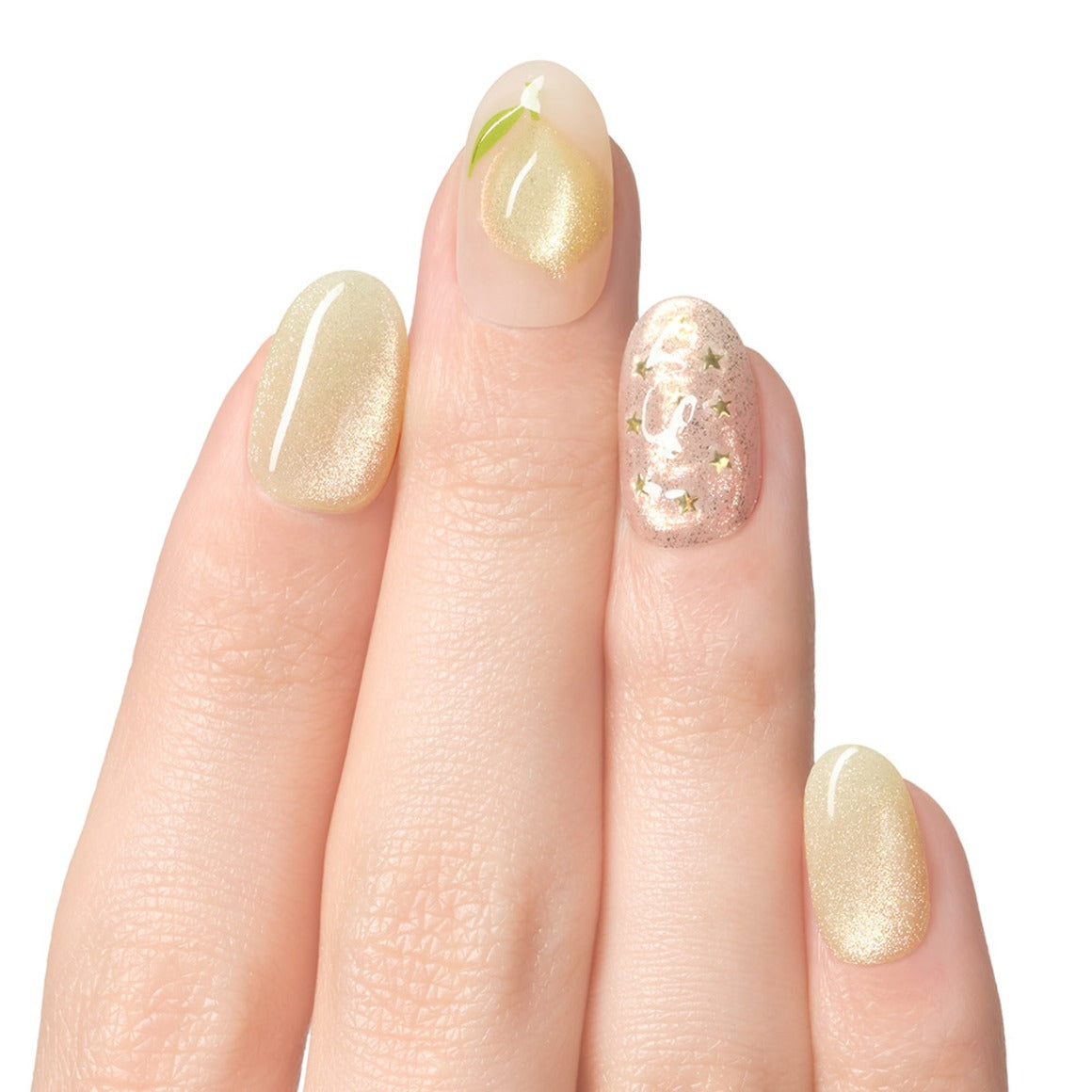 lemon press on nails