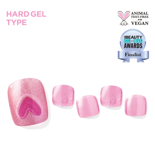 Love You Heart|腳甲貼|Hard Gel |Edgeu