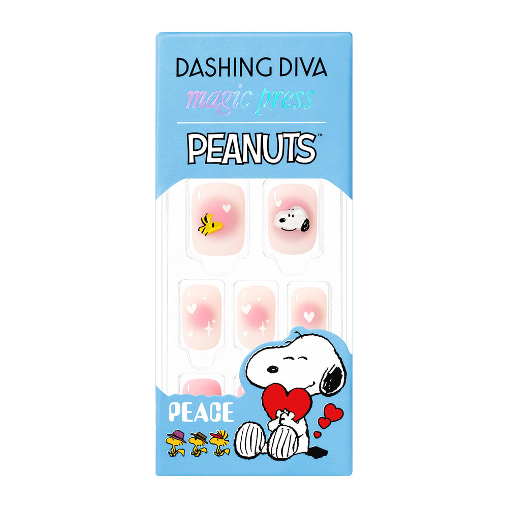 Dashing Diva Magic Press- Lovely Snoopy (Regular Round) | 穿戴甲| Press On Nail
