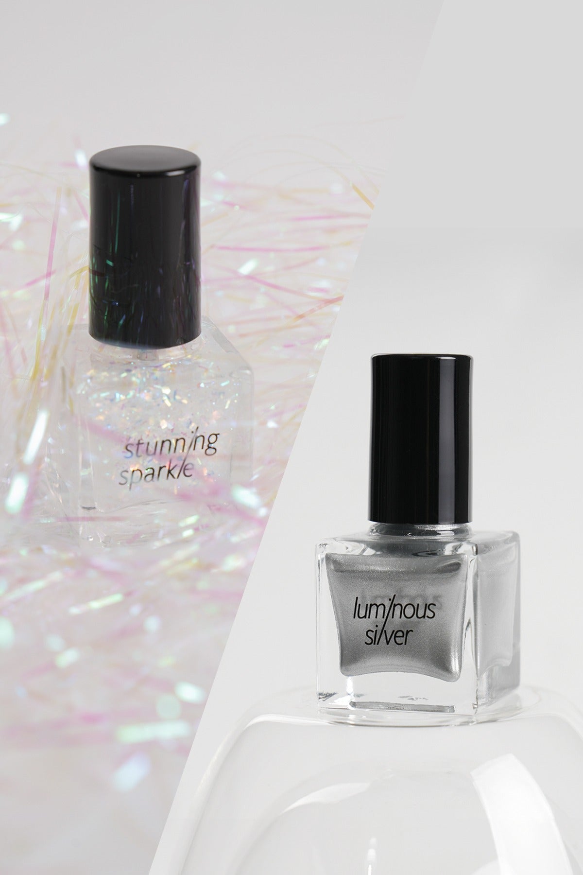 Gelato Factory Luminous Silver/Stunning Sparkle Top Coat |銀色指甲油|美甲工具