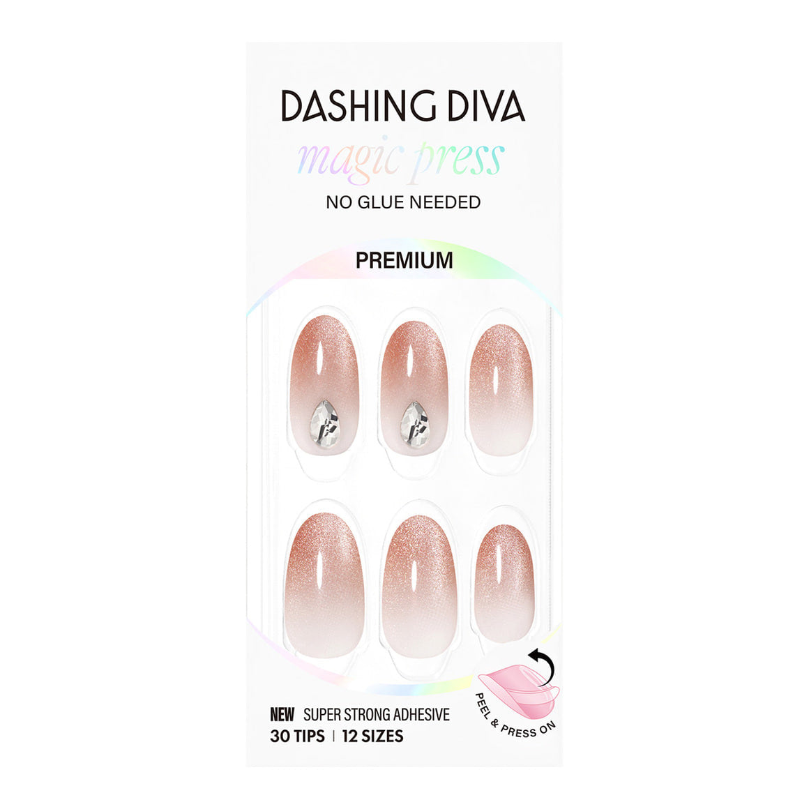 Dashing Diva Magic Press-Attention Brown (Almond) | 穿戴甲| Press On Nail