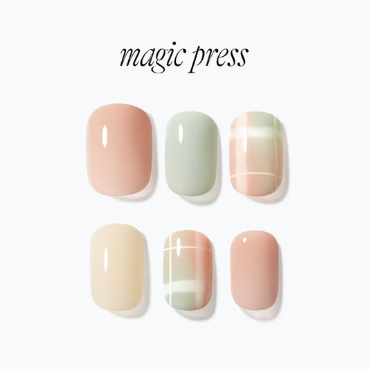 Dashing Diva Magic Press- Check Mute (Regular Round) | 穿戴甲| Press On Nail