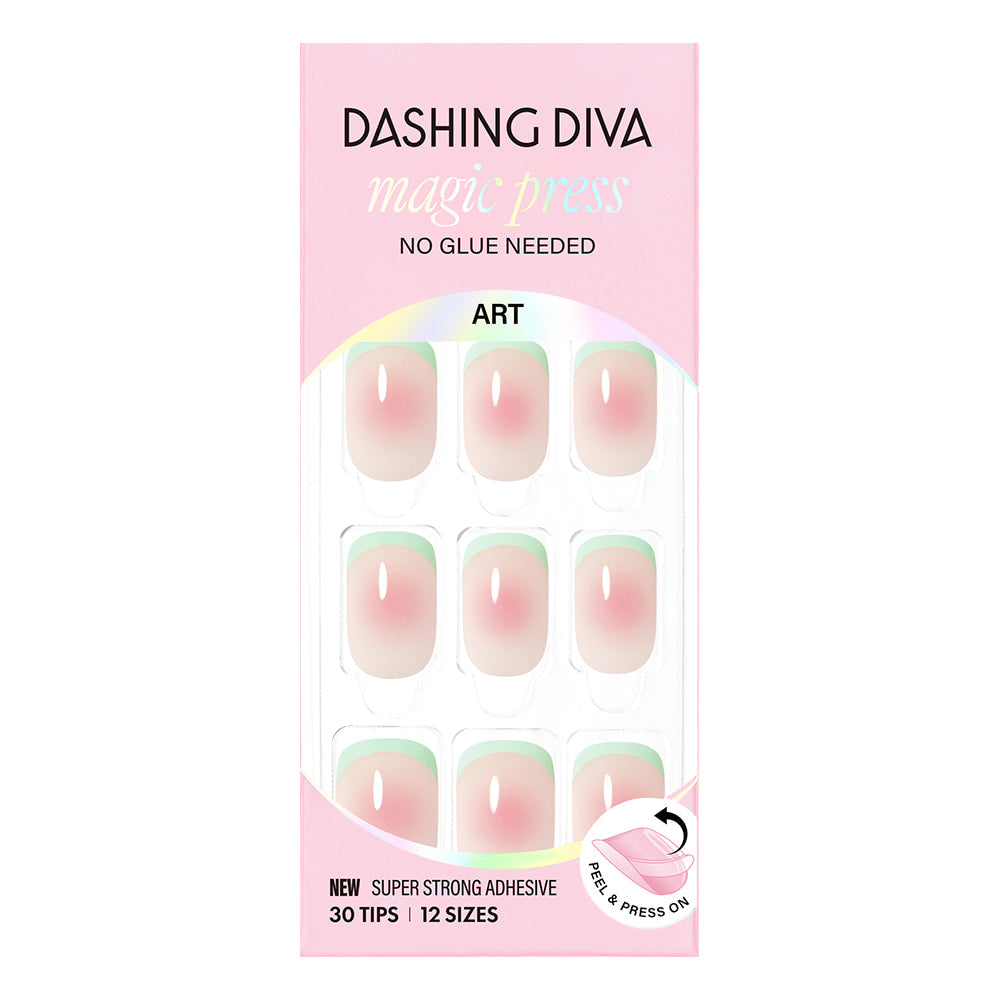 Dashing Diva Magic Press- Cheek Melon (Regular Round) | 穿戴甲| Press On Nail