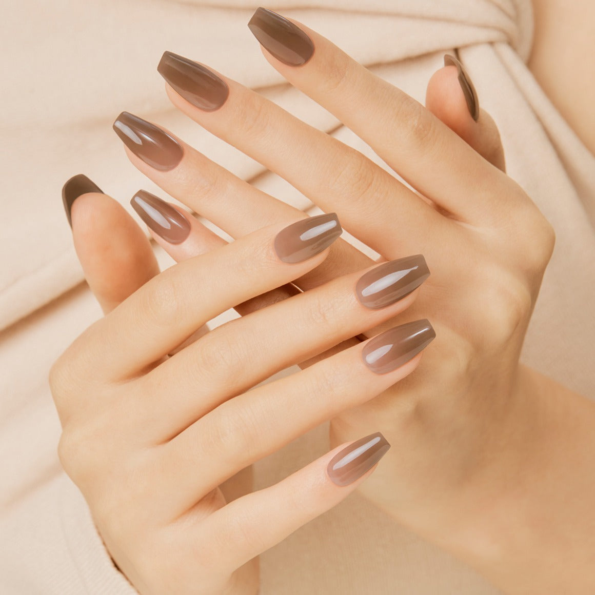 Dashing Diva Magic Press- Cinnamon Brown (Coffin) | 穿戴甲| Press On Nail