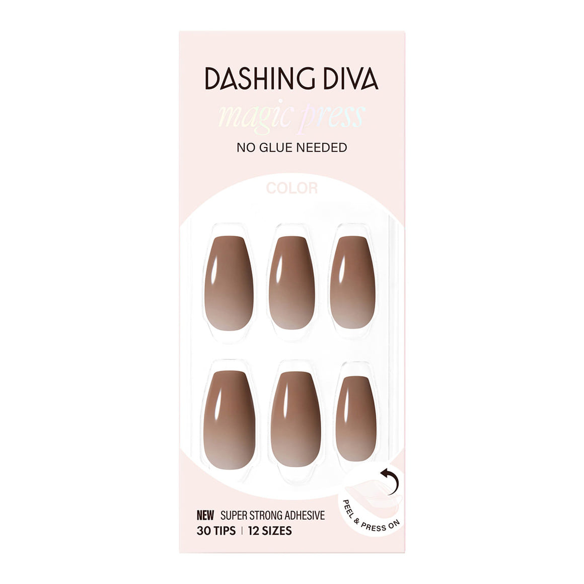 Dashing Diva Magic Press- Cinnamon Brown (Coffin) | 穿戴甲| Press On Nail
