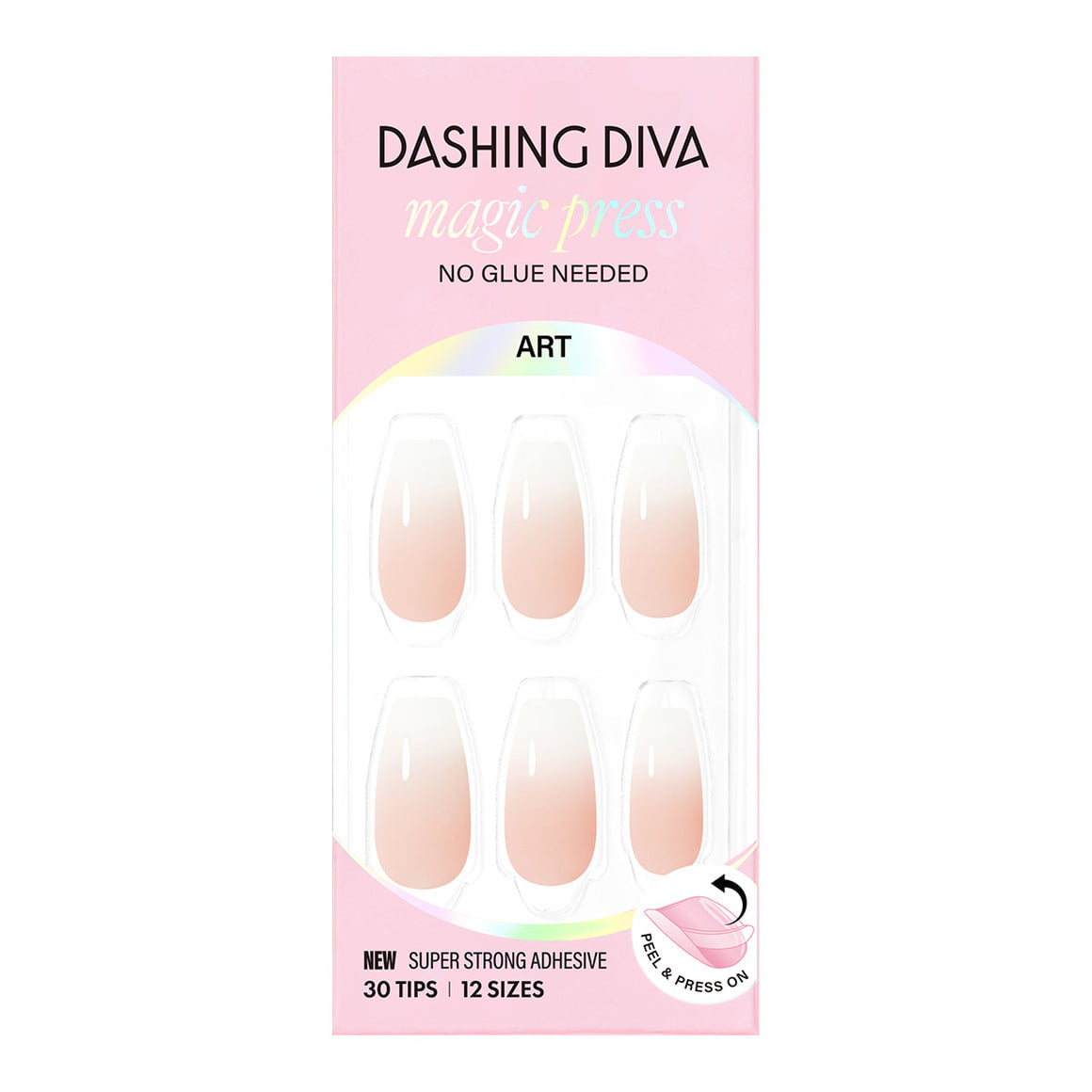 Dashing Diva Magic Press- Creamy Blush (Coffin) | 穿戴甲| Press On Nail