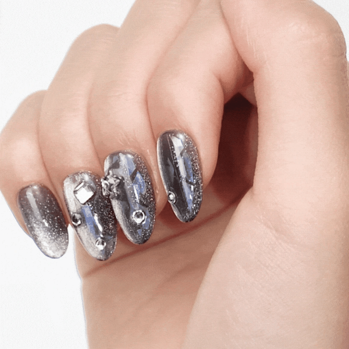 Dashing Diva Magic Press- Crystal Night (Almond) | 穿戴甲| Press On Nail