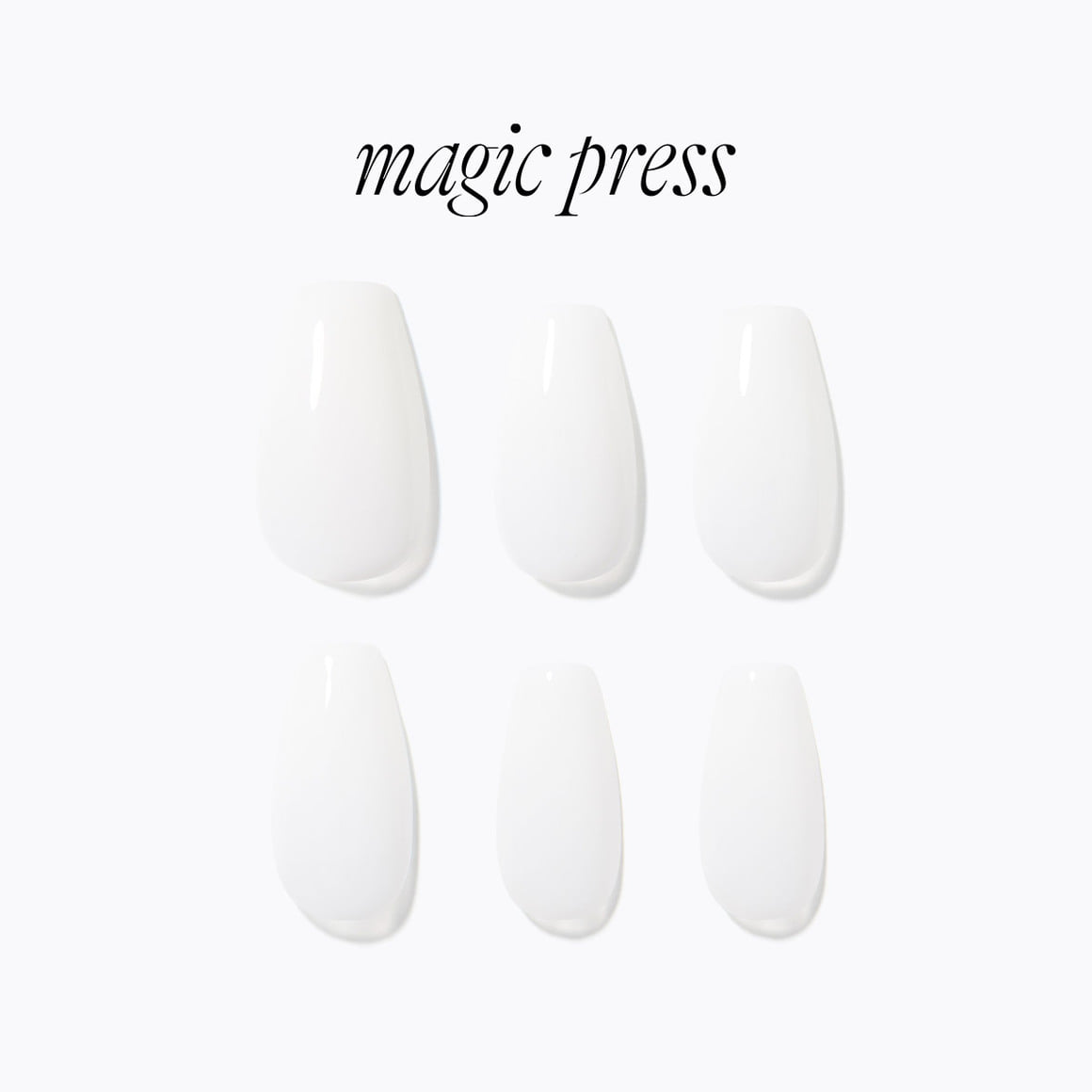 Dashing Diva Magic Press- Crystal White (Coffin) | 穿戴甲| Press On Nail