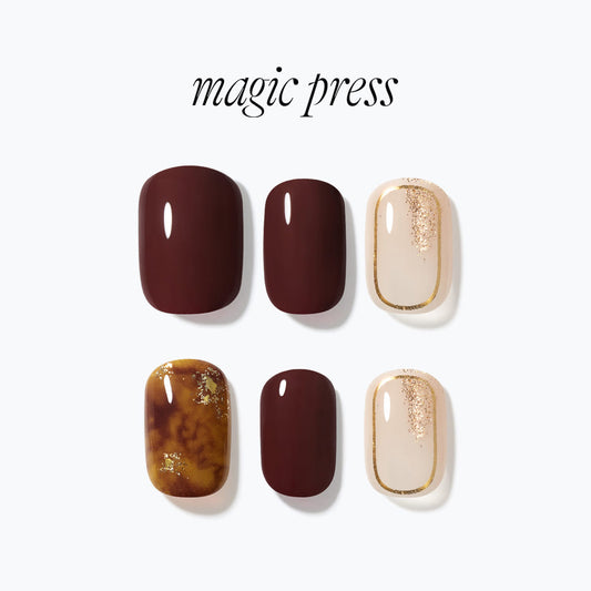 Dashing Diva Magic Press- Deep Espresso (Regular Round) | 穿戴甲| Press On Nail