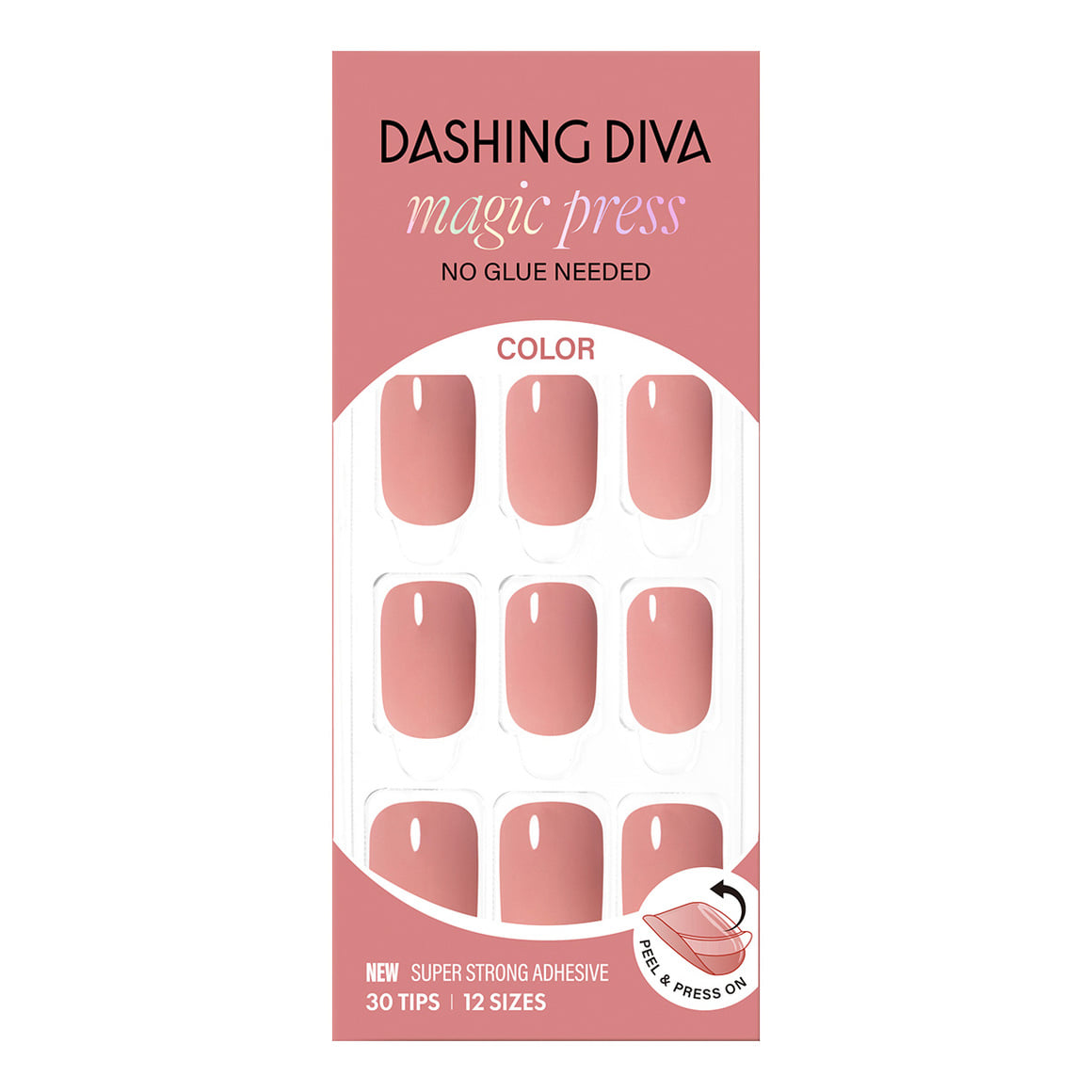 Dashing Diva Magic Press- Dry Rose (Regular Round) | 穿戴甲| Press On Nail