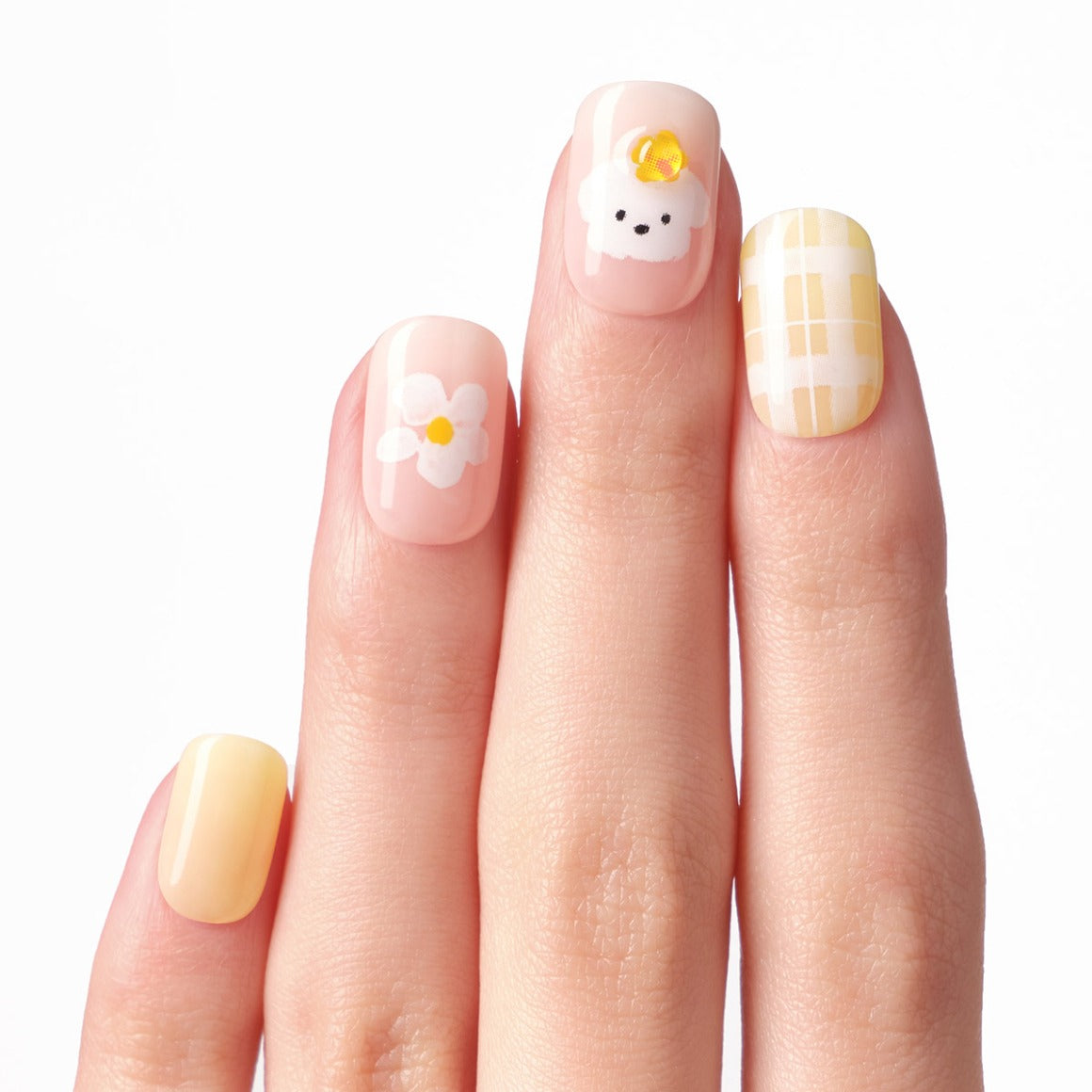 Dashing Diva Magic Press- Flower Maltese (Regular Round) | 穿戴甲| Press On Nail