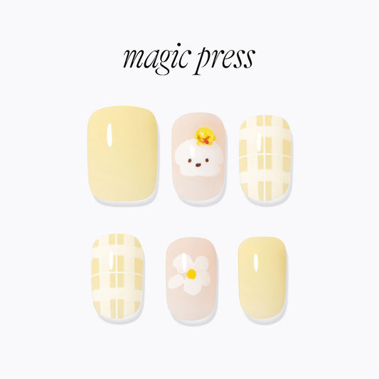 Dashing Diva Magic Press- Flower Maltese (Regular Round) | 穿戴甲| Press On Nail