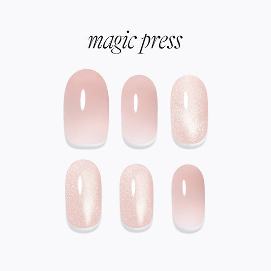 Dashing Diva Magic Press- Glimmering Pink (long oval) | 穿戴甲| Press On Nail