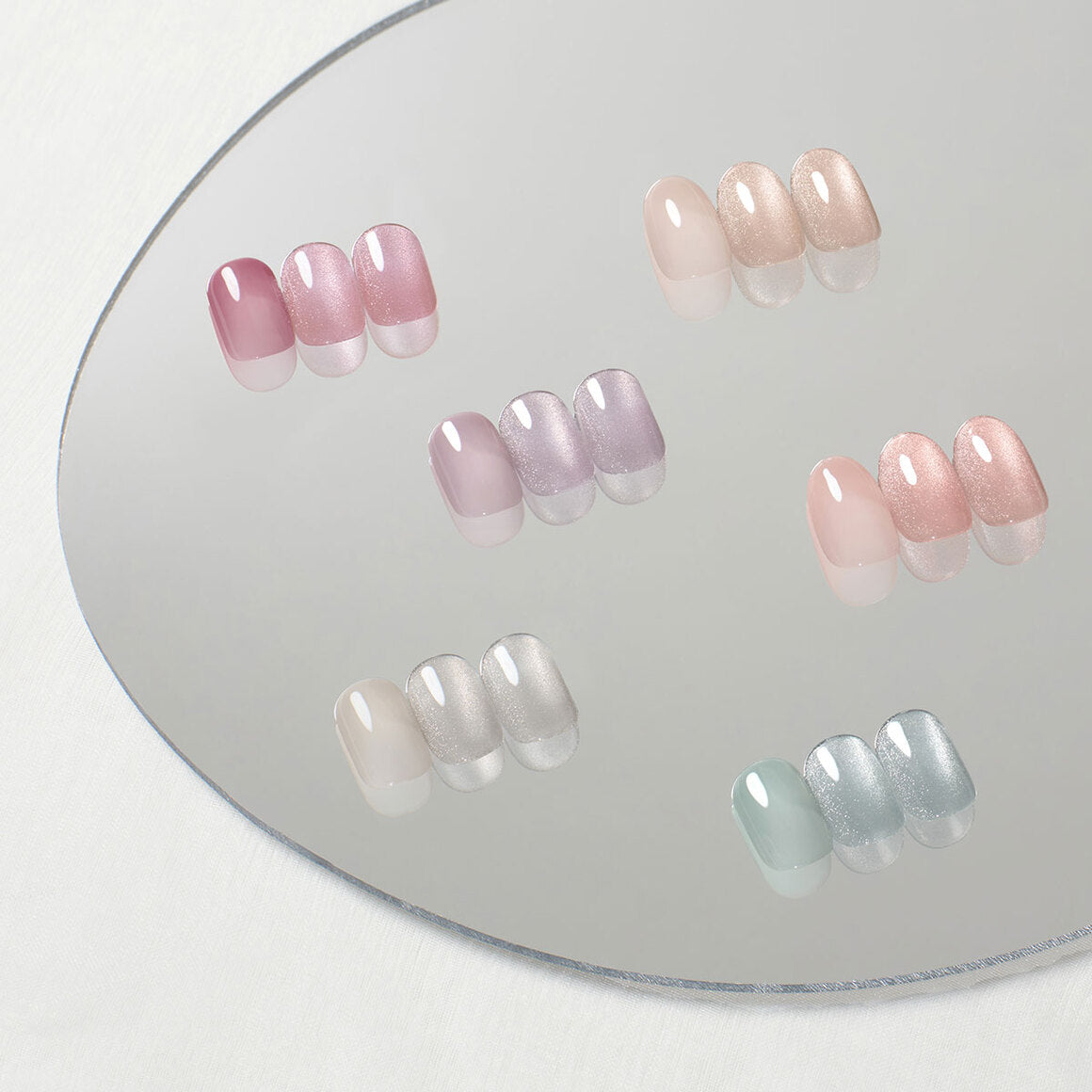 Dashing Diva Magic Press- Glimming Mint (Regular Round) | 穿戴甲| Press On Nail