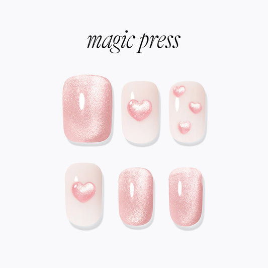 Dashing Diva Magic Press- Heart Jelly (Regular Round) | 穿戴甲| Press On Nail