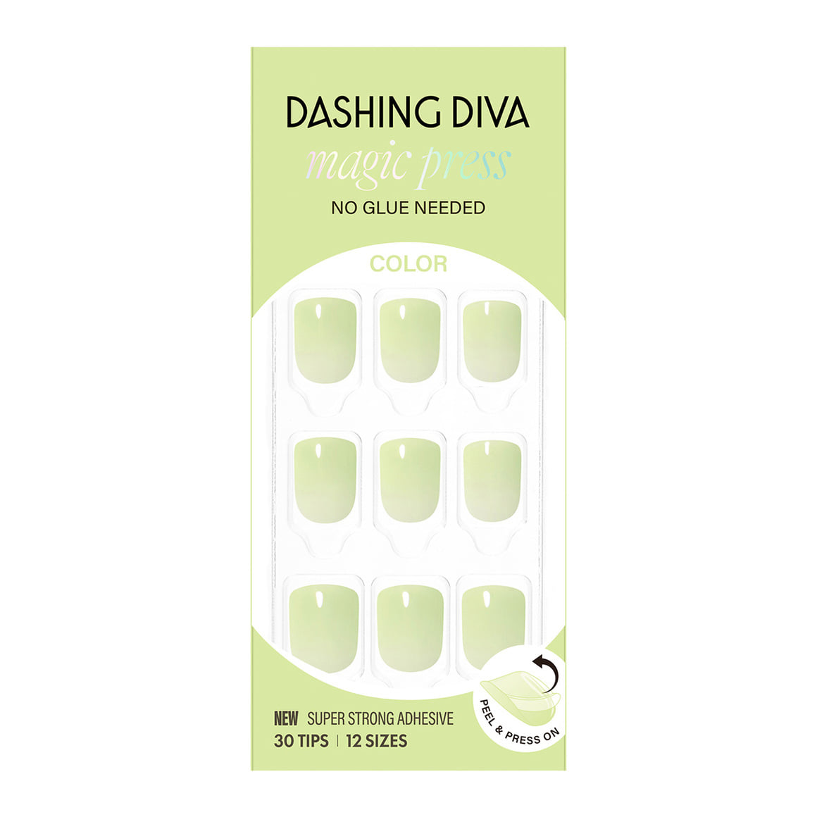 Dashing Diva Magic Press- Joy Green (Regular Round or Short Square) | 穿戴甲| Press On Nail
