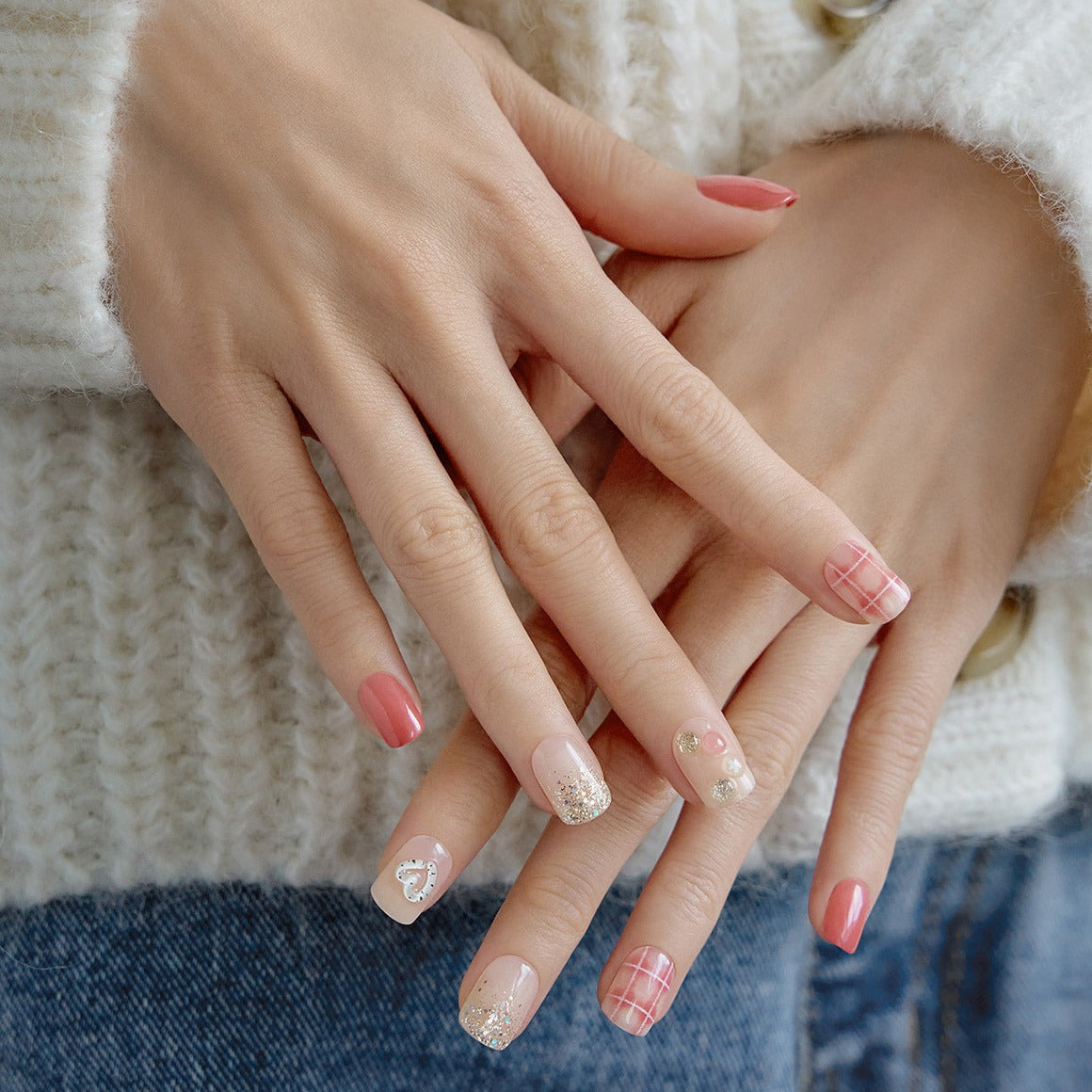 Dashing Diva Magic Press- Love Rosie (Regular Round) | 穿戴甲| Press On Nail
