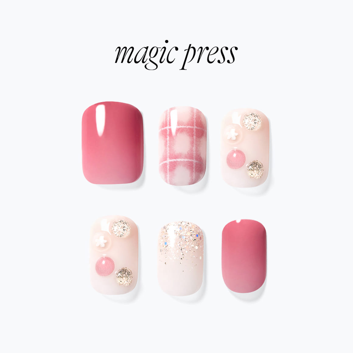 Dashing Diva Magic Press- Love Rosie (Regular Round) | 穿戴甲| Press On Nail