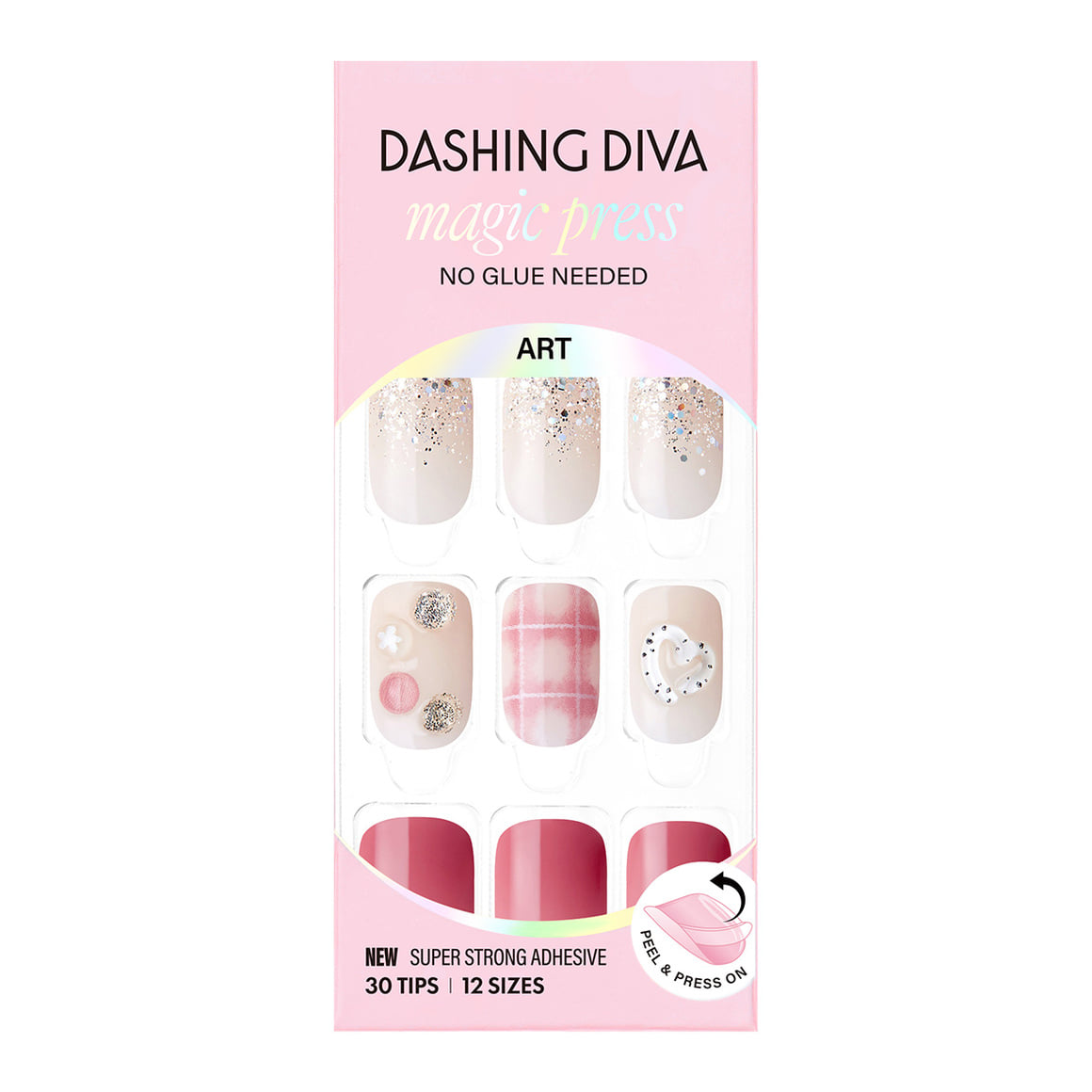 Dashing Diva Magic Press- Love Rosie (Regular Round) | 穿戴甲| Press On Nail