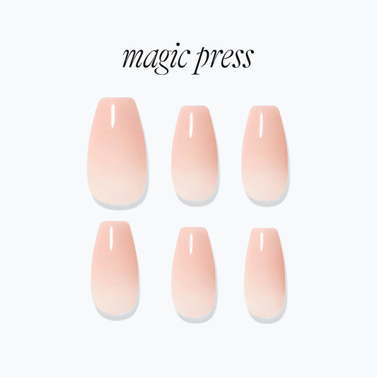 Dashing Diva Magic Press- Milky Beige (Coffin) | 穿戴甲| Press On Nail