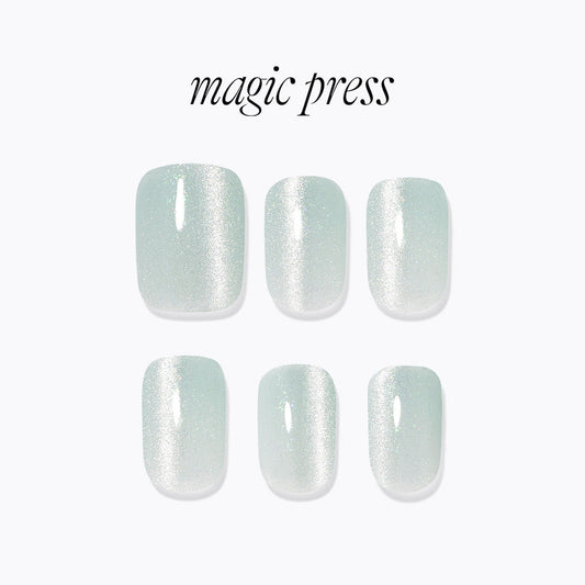 Dashing Diva Magic Press- Mint Aurora (Regular Round) | 穿戴甲| Press On Nail
