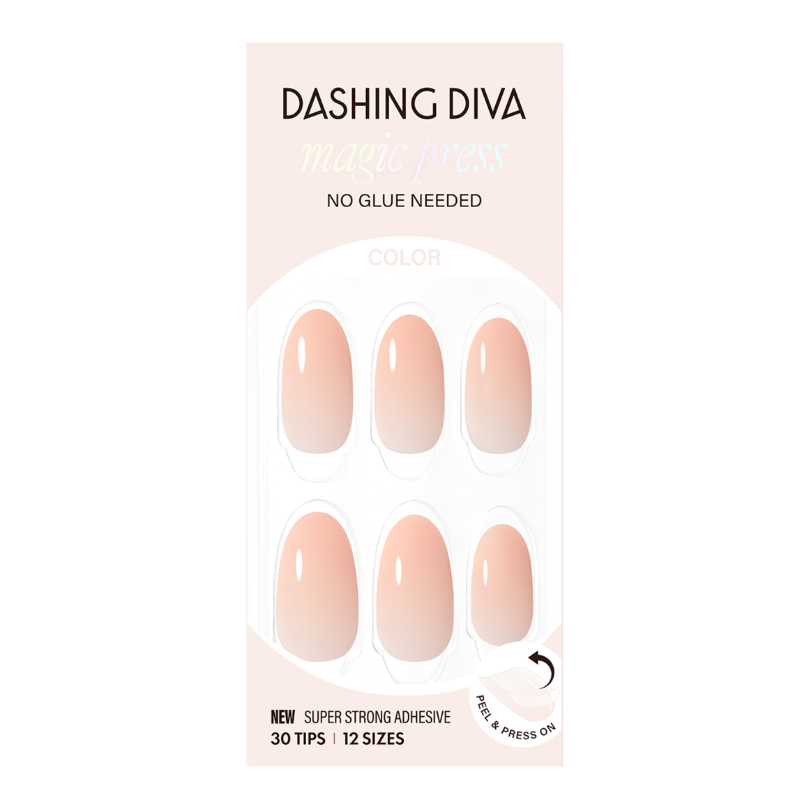 Dashing Diva Magic Press- Nude Glossy (Almond) | 穿戴甲| Press On Nail