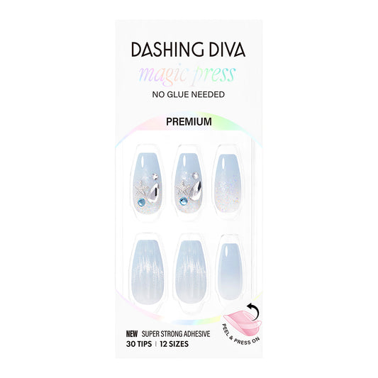 Dashing Diva Magic Press- Ocean Fizz (Coffin) | 穿戴甲| Press On Nail