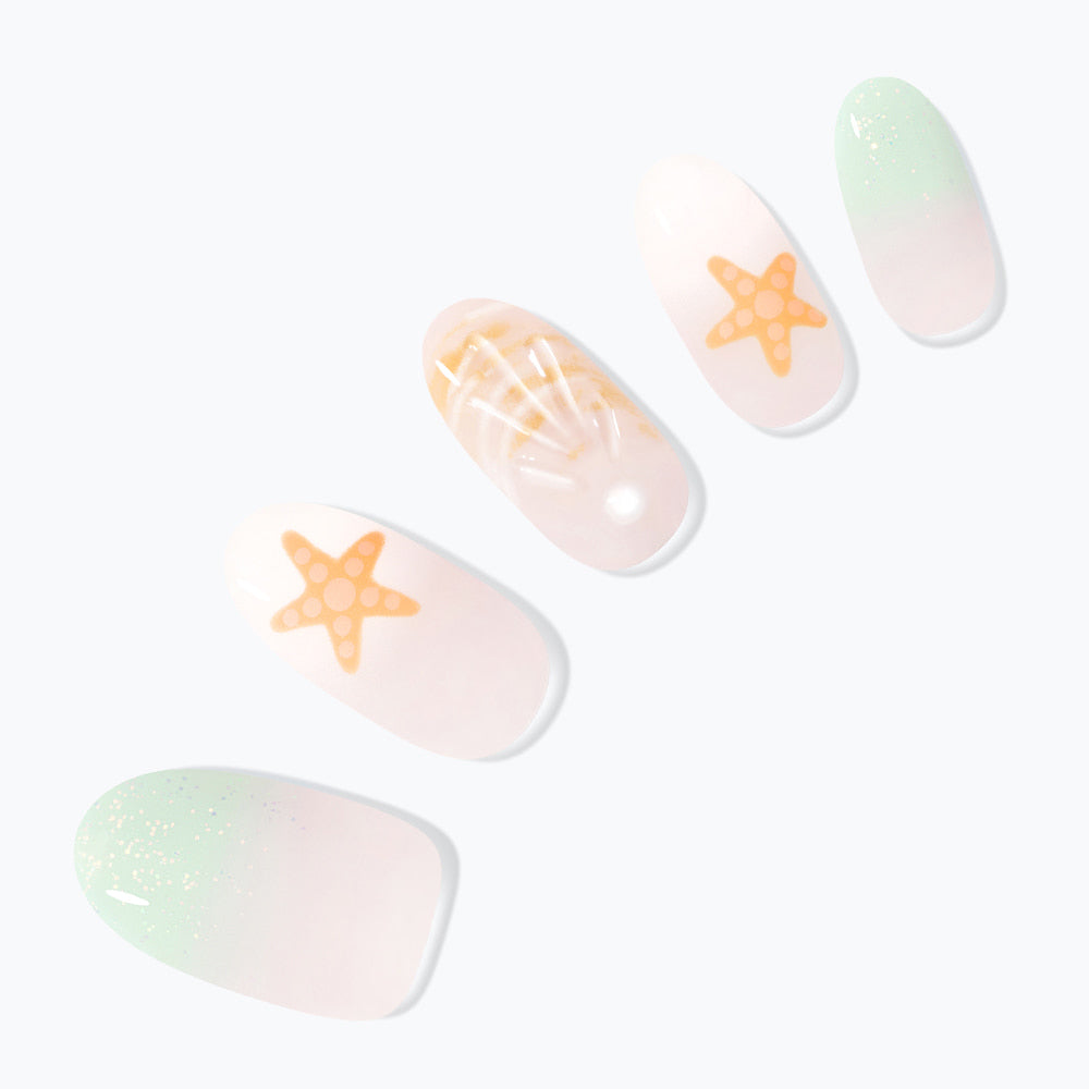 Dashing Diva Magic Press- Ocean Glow (Almond) | 穿戴甲| Press On Nail